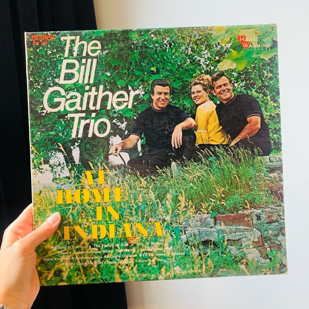 The Bill Gaither Trio, At Home in Indiana - Vintage Vinyl Record